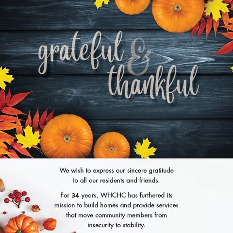 Happy Thanksgiving from WHCHC