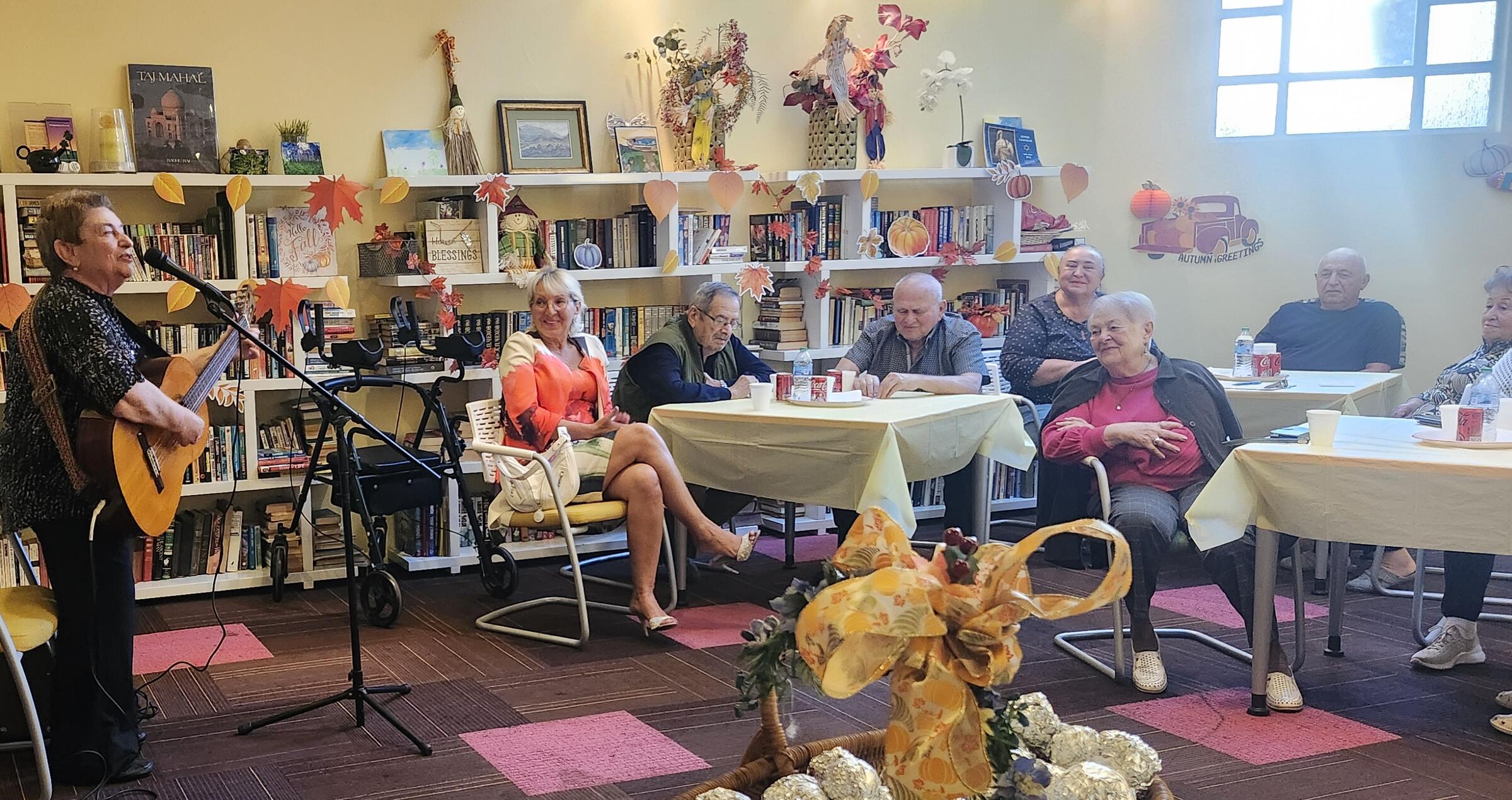 Residents at Vermont Manzanita gardening