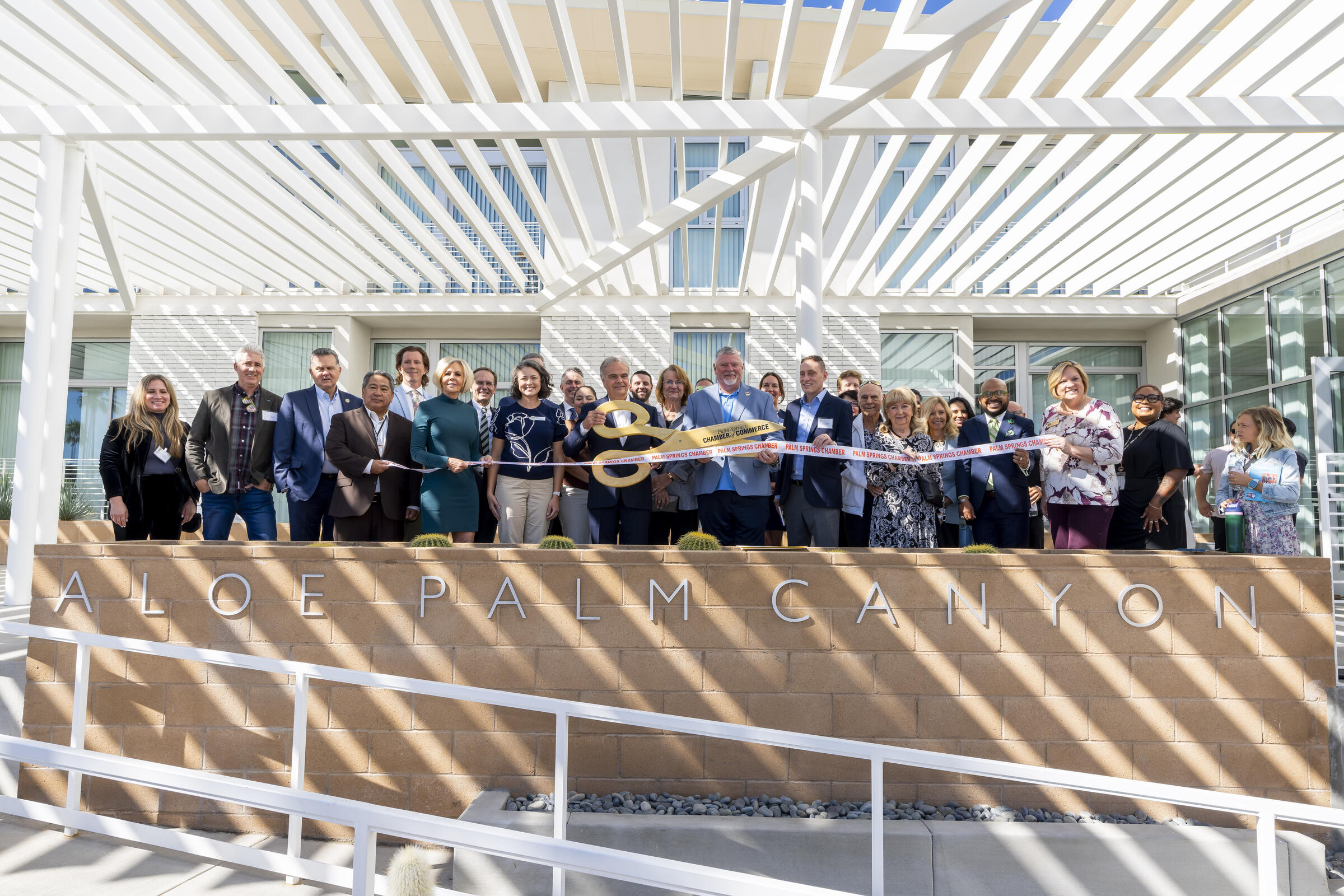 Aloe Palm Canyon Ribbon Cutting