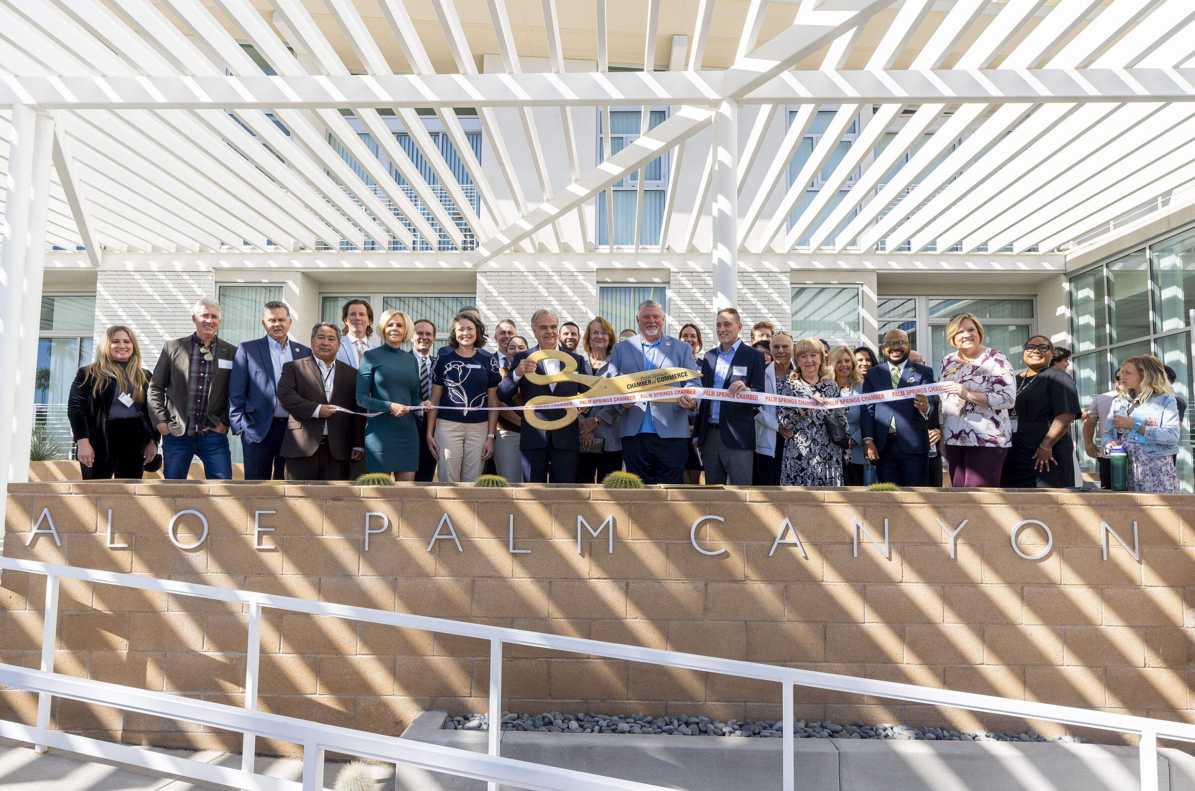 Aloe Palm Canyon Ribbon Cutting