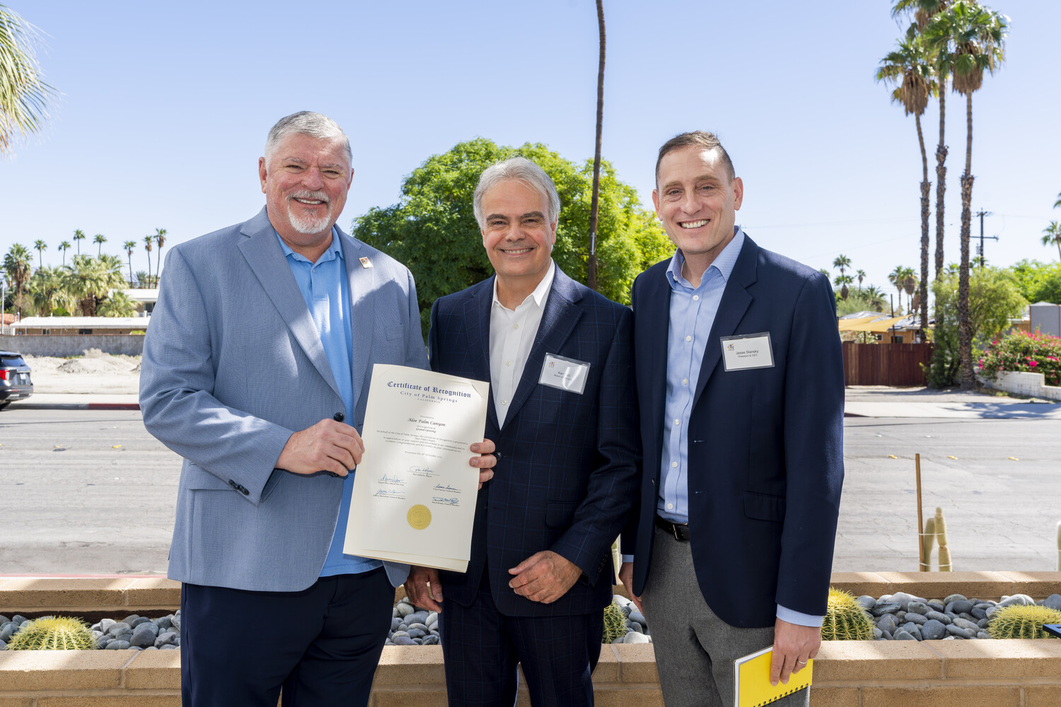 Aloe Palm Canyon ribbon cutting