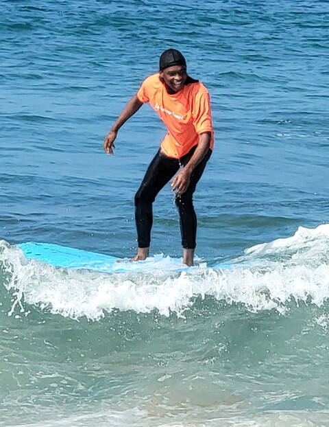 Young Resident Surfing
