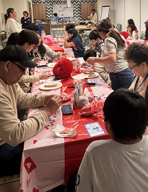 Elden Elms residents playing Bingo