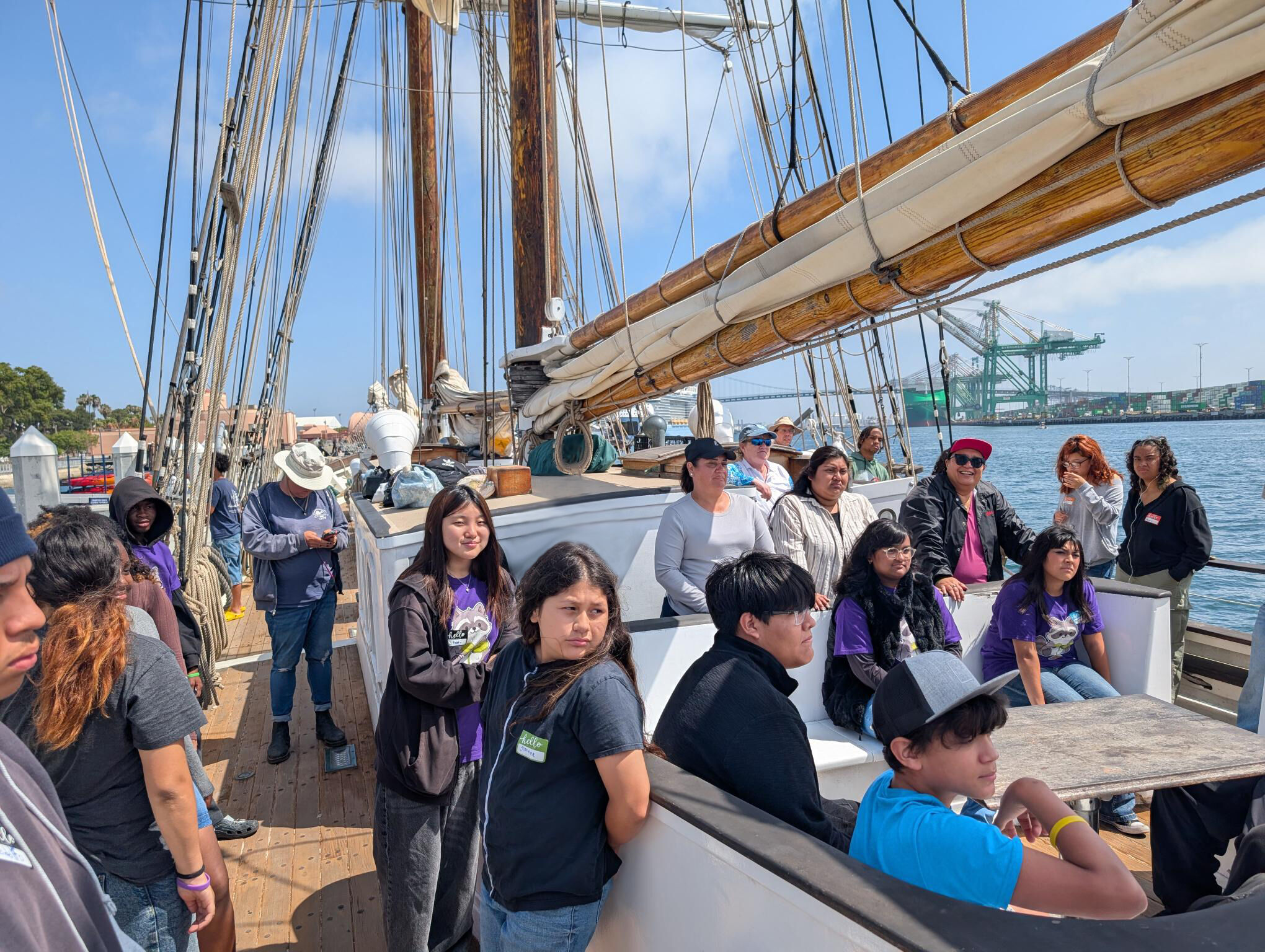 Young Residents on Tall Ships Excursion