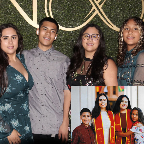 Carmen, Lucero, and their family